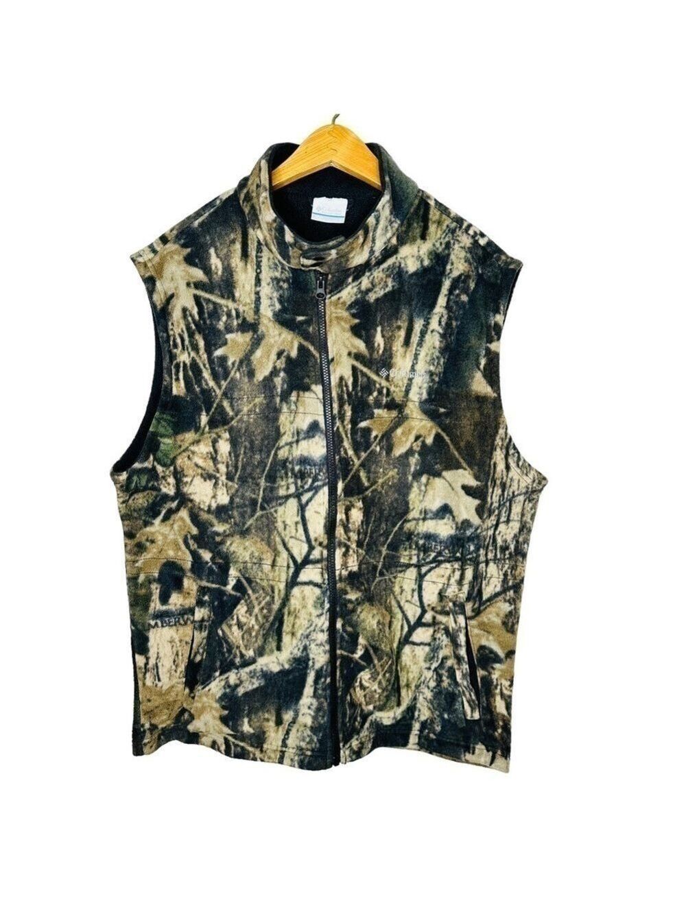 Columbia‎ Men’s Camo Sleeveless Fleece Vest Size L